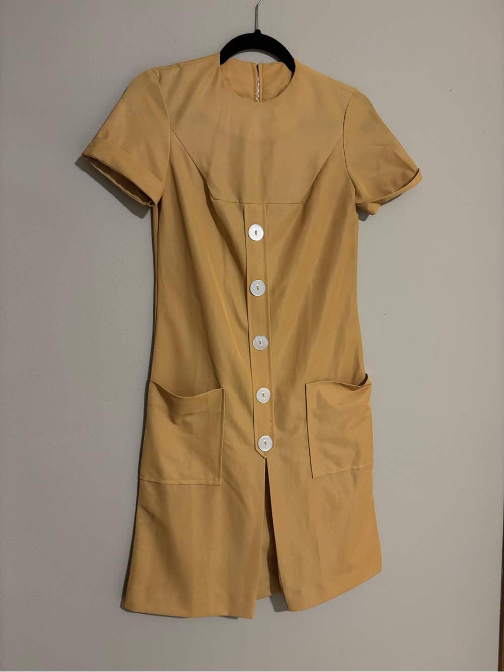 Authentic Vintage Shift Waitress Button-Front Dress